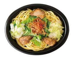 チキンのねぎ塩和風パスタ